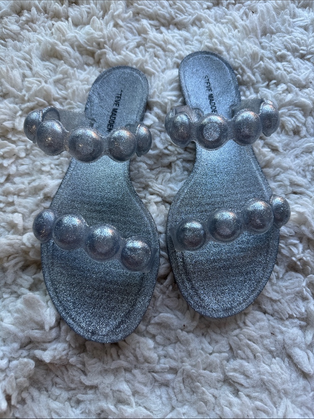 Steve Madden Glitter Jelly Sandals
